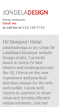 Mobile Screenshot of jondeladesign.com