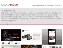 Tablet Screenshot of jondeladesign.com